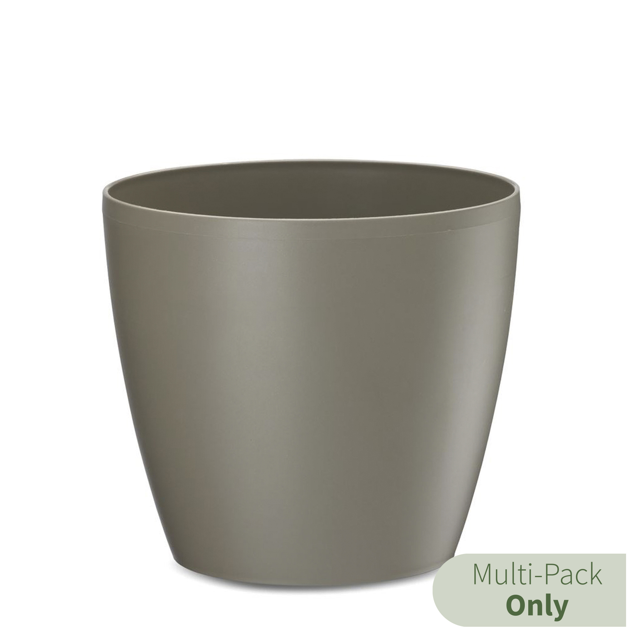 Crescent Brand, Eva 12ft.' Indoor Modern Pot (Latte) Case of 2 Container Length 12 in, Container Width 12 in, Material Molded Plastic, Model# AZ011270C
